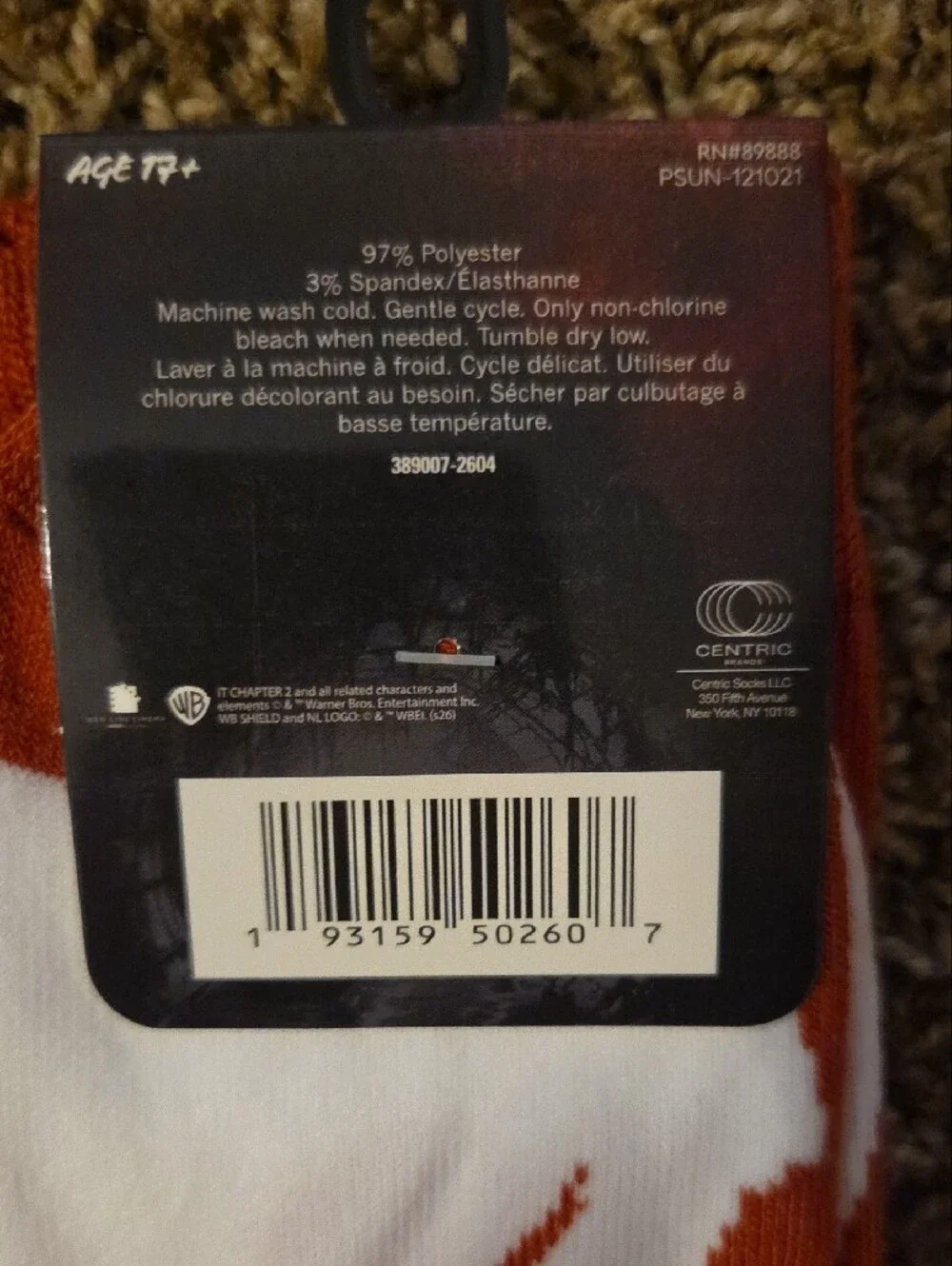 IT Pennywise Crew Socks - 'Come Back and Play'